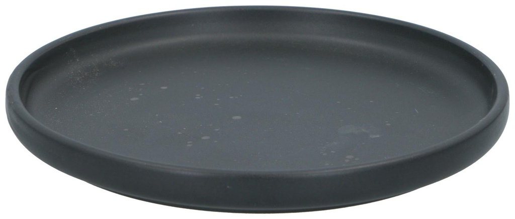 [871125250053] Breakfast Plate Black Ø20cm