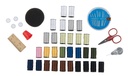 Sewing Kit with Threads and Needle Holder