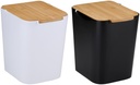 Dustbin 22x17.5x24cm with Bamboo Lid