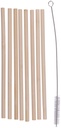 Reusable Drinking Straws 20cm with Cleaning Brush