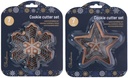 Christmas Cookie Cutters Star and Snowflake