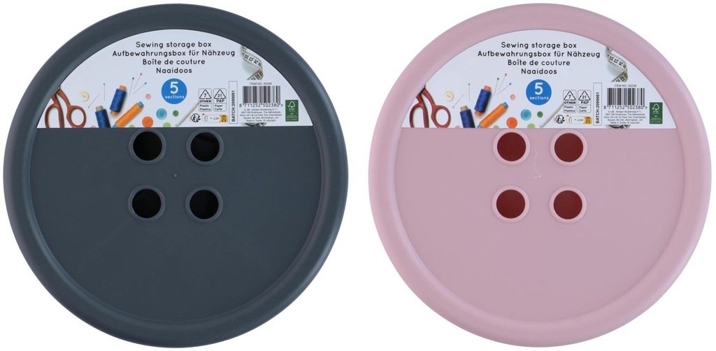 Button-Shaped Storage Box