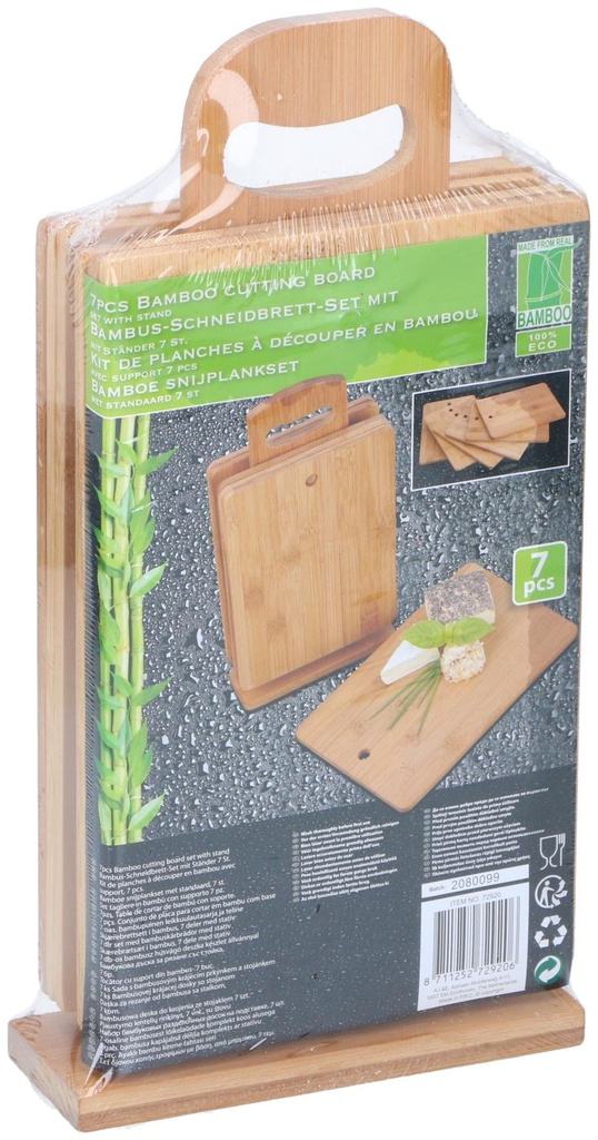 Cutting Board with Stand Bamboo 29.5x15cm