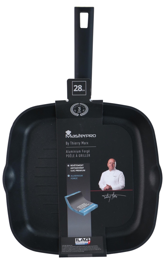 Forged Aluminum Grill Pan Ø28cm