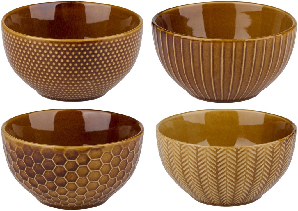 Mixing Bowl Ochre 620ml Reactive Glaze