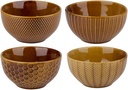 Mixing Bowl Ochre 620ml Reactive Glaze