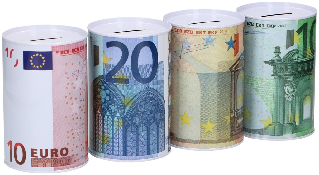 Money Bank Euro Note Design 8x13cm