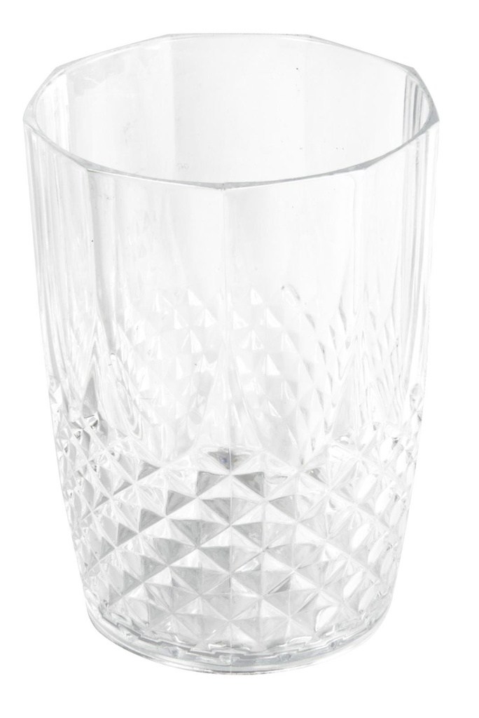 Water Glass 400ml Crystal Effect Reusable