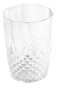 Water Glass 400ml Crystal Effect Reusable