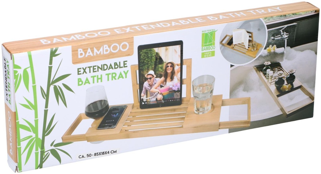 Extendable Bath Rack 50-92x18x4cm