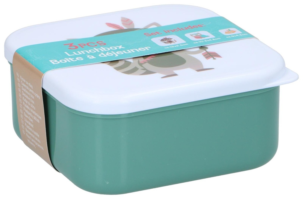 Lunchbox 12x2.5cm 3-piece