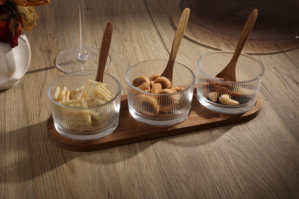 [871125225865] Serving Tray with Spoon 28.5x9.4x5.5cm