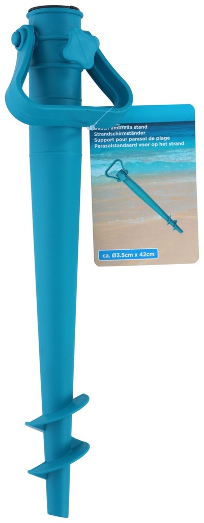 [871125250290] Beach Umbrella Stand Blue