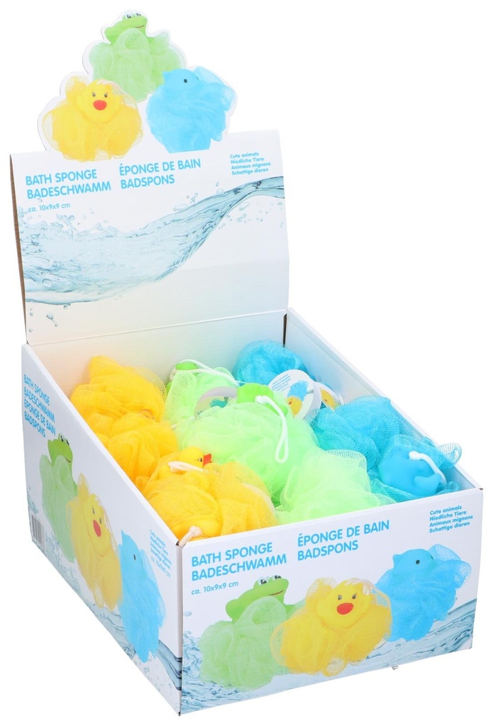 Bath Sponge Duck 10x9x9cm