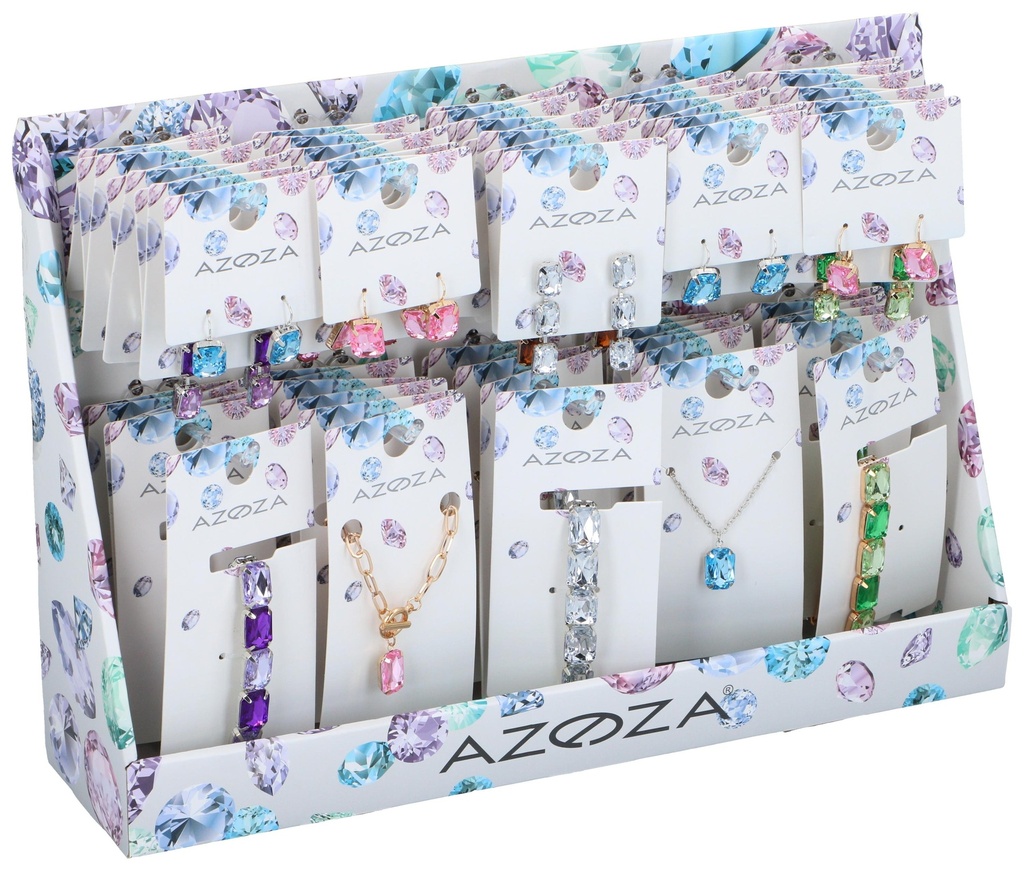 [401919975730] Gemstone Jewelry Display