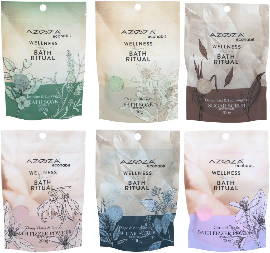 Wellness bath ritual pouches assortment 200 g