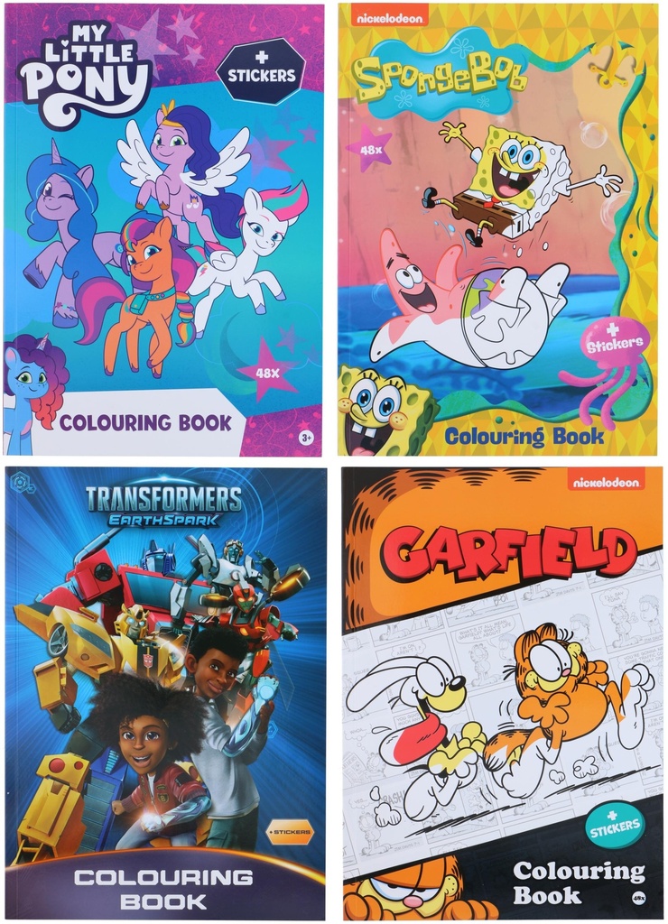 Colouring Book and Stickers 48 Pages