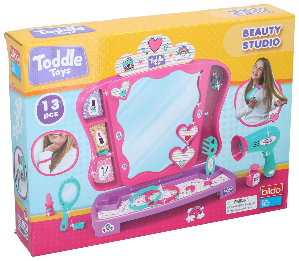 13pcs Kids Beauty Studio Playset