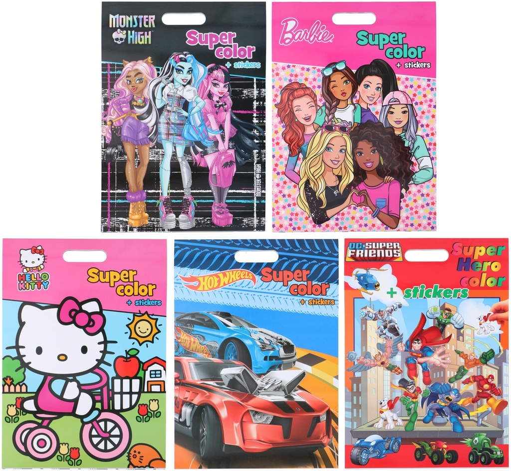 Colouring Book with Stickers 48 Pages A3