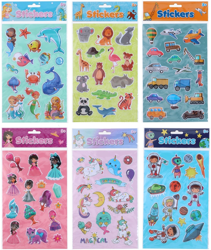 Sticker Sheet Kids 25x16cm