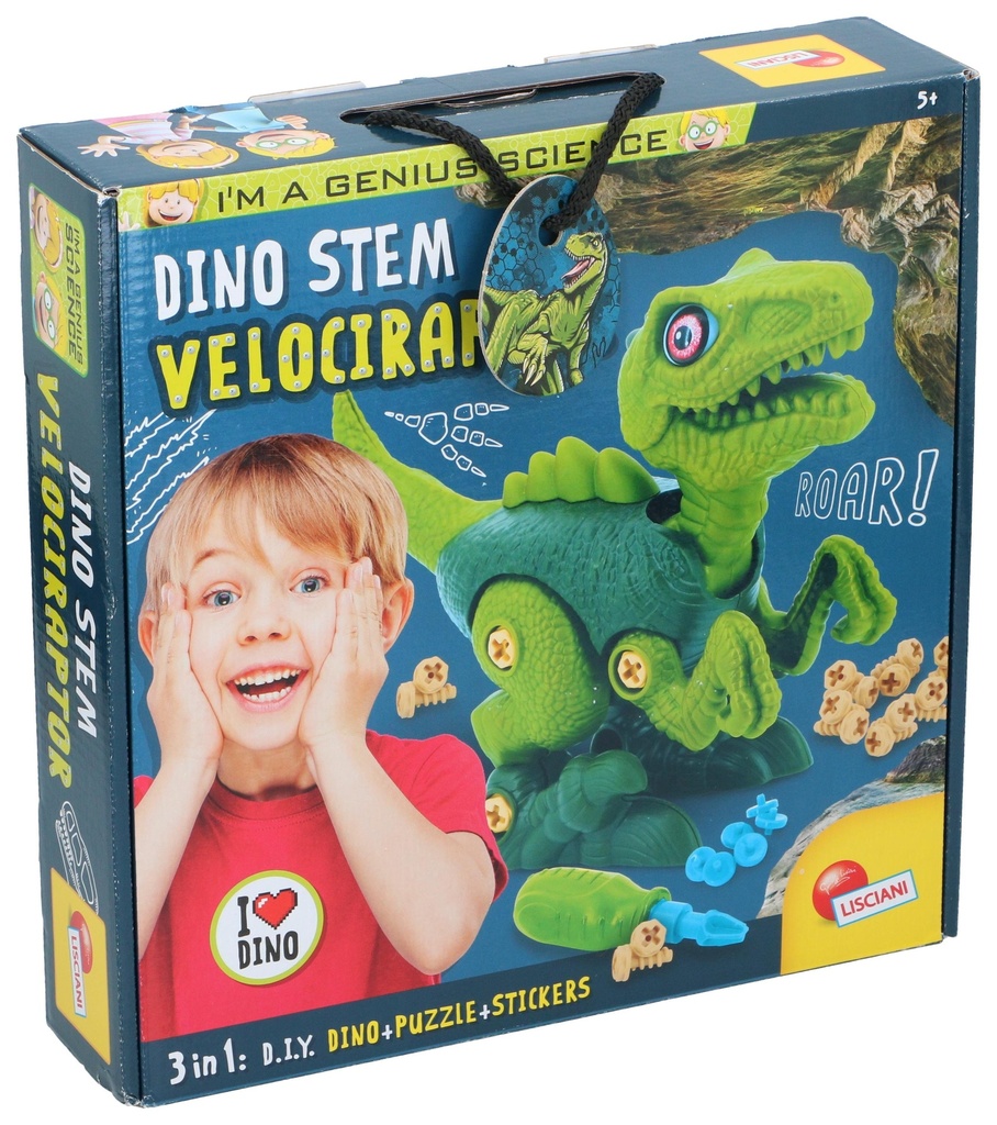 3D Velociraptor Puzzle 3in1