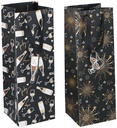 Gift Bag Bottle Black Gold