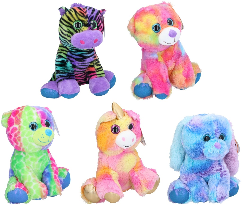 Plush Animal Tie Dye 28cm