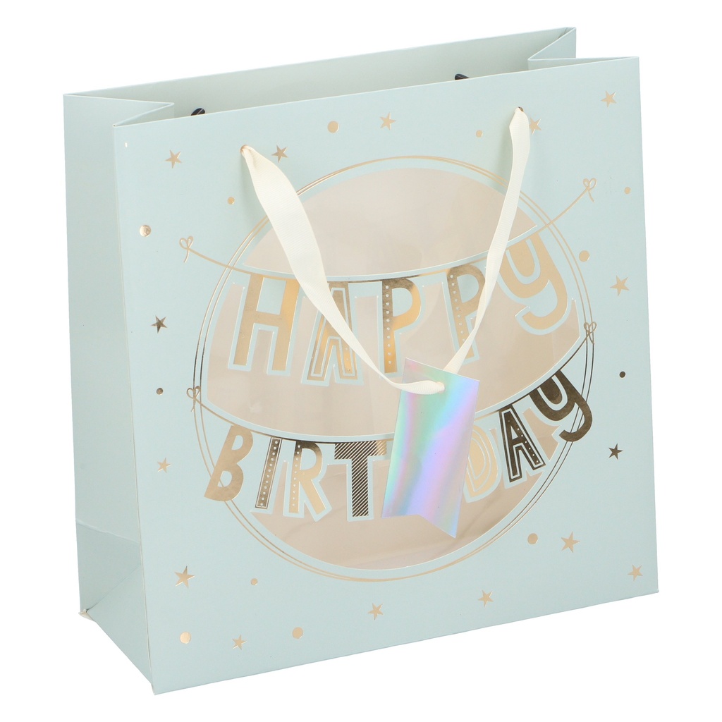 Gift Bag Happy Birthday 25x25cm