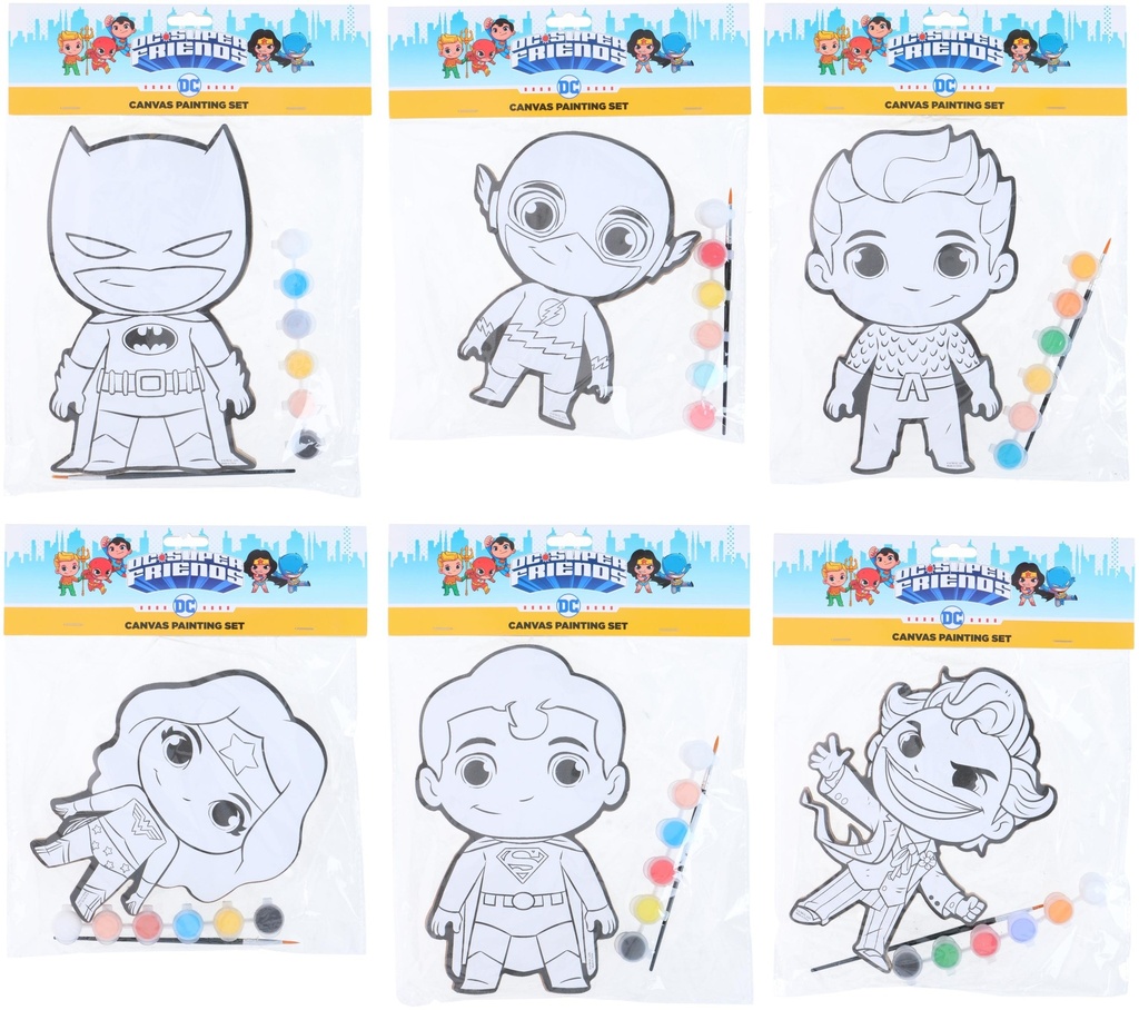 Painting set canvas DC Comics characters