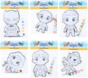Painting set canvas DC Comics characters