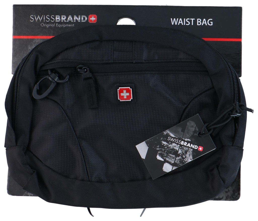 [945000219911] SWISSBRAND Waist Bag Black