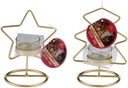 CHRISTMAS GIFTS Candle Holder Star/Tree Christmas 11x9x14.5cm