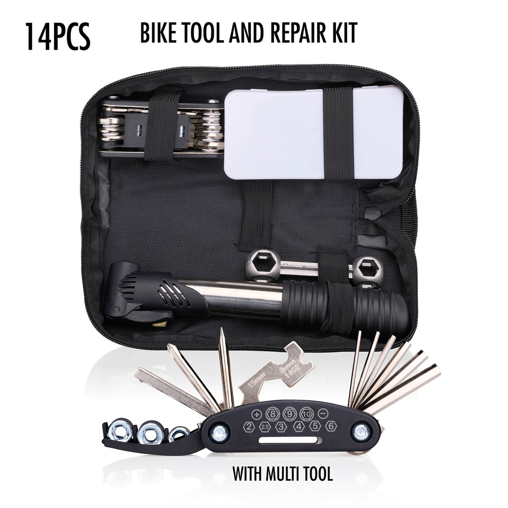 BICYCLE GEAR Bicycle Tool Kit 14-Piece