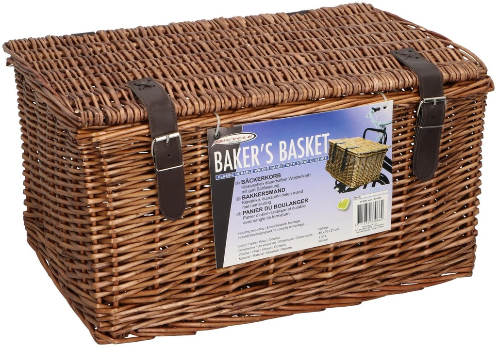 BICYCLE GEAR Bicycle Baker's Basket 30L