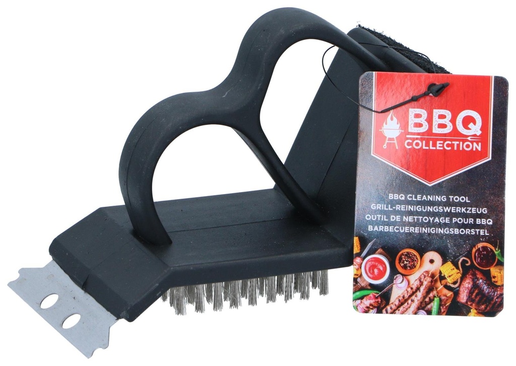 BBQ COLLECTION BBQ Cleaning Brush 3-in-1