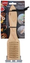 BBQ COLLECTION BBQ Cleaning Brush 2in1 Stainless Steel/Oak