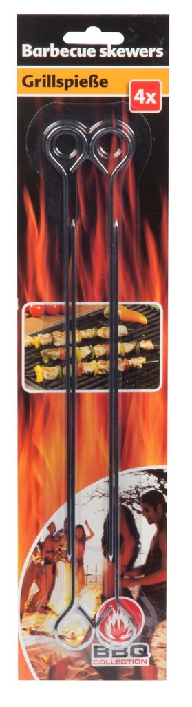 BBQ COLLECTION BBQ Skewer 24cm Chrome