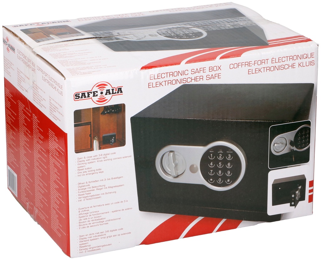 SAFE ALARM Electronic Safe Box Digital Code 31x20x20cm