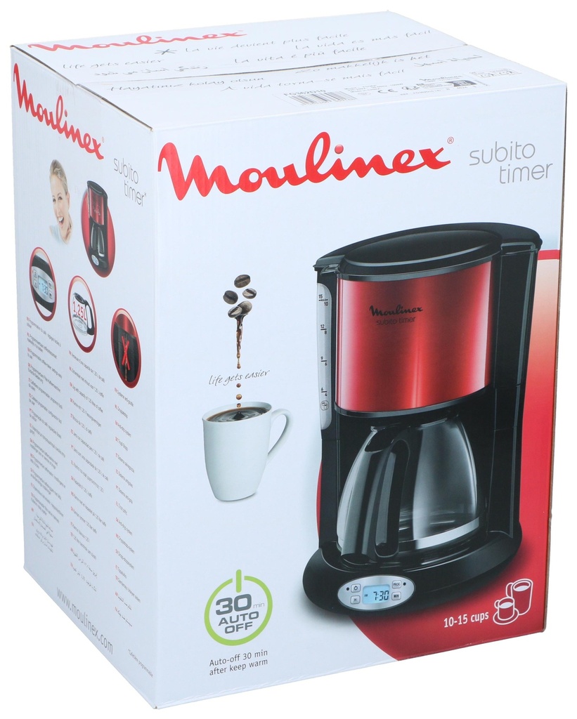 MOULINEX Programmable Coffee Maker 10-15 Cups