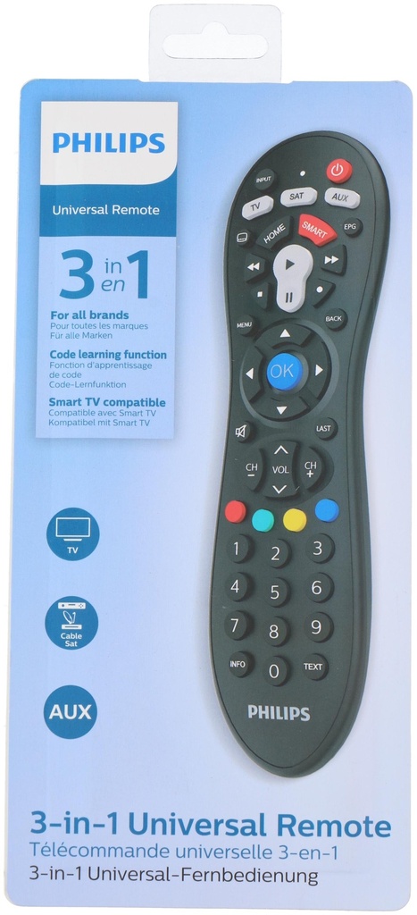 KEEEPER Universal Remote Control 3in1 SRP3013/10