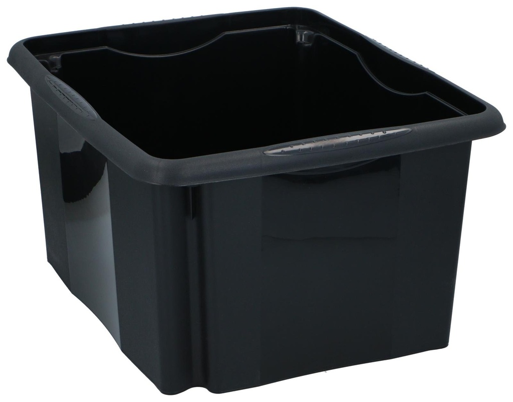 KEEEPER Storage Box 24L Black 41x34x22cm
