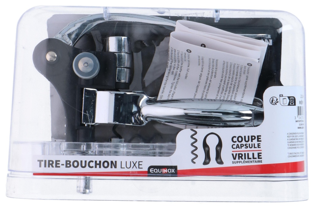 EQUINOX Luxury Lever Corkscrew Wine Opener