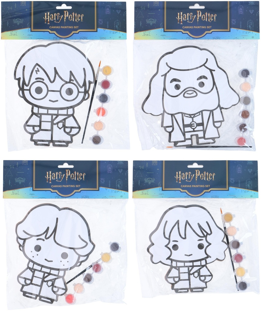 HARRY POTTER Painting Set Shaped Canvas Harry Potter