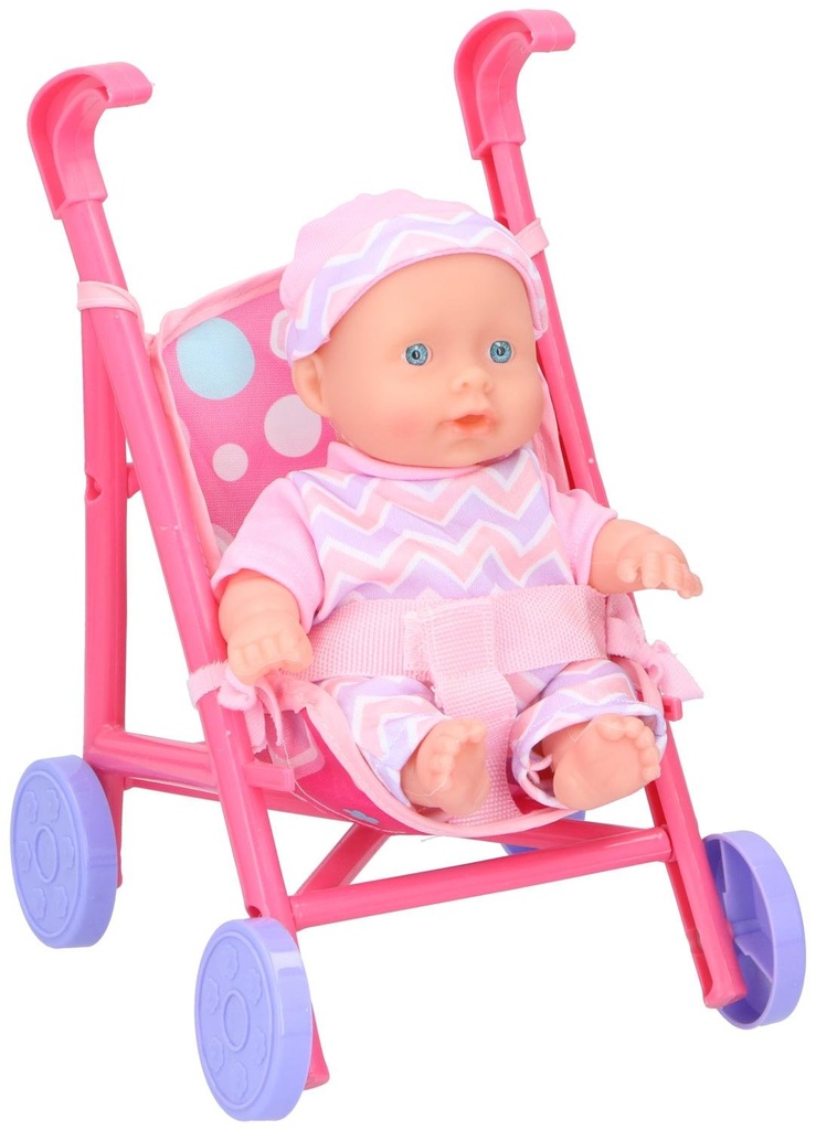 MY BABY & ME Baby Doll 20cm with Stroller