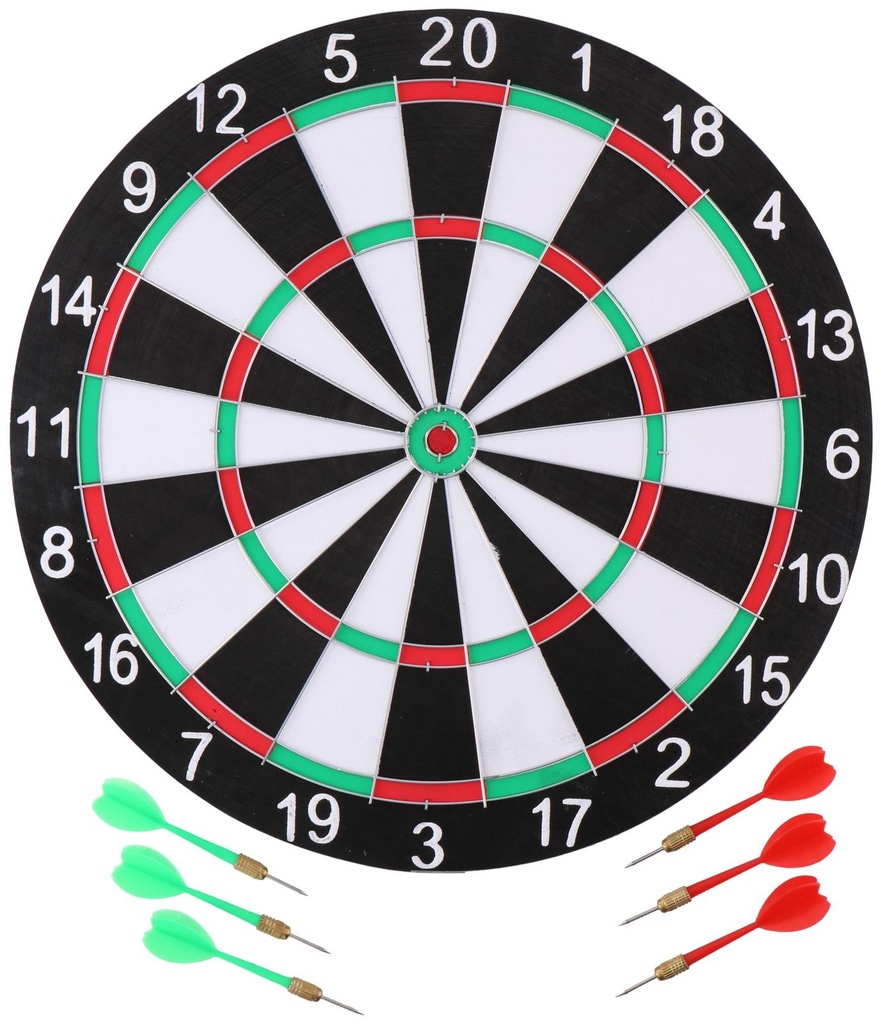 MASTERDARTS Dartboard D40.5cm with Darts