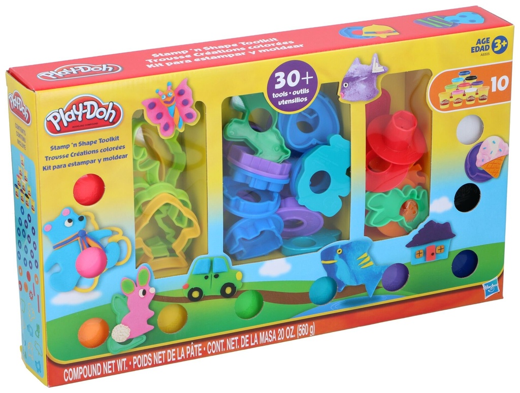 PLAY-DOH Playdough Toolkit 30+ Pieces