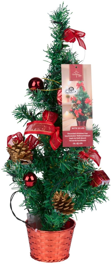 [871125242397] CHRISTMAS GIFTS Decorated Christmas Tree 45cm with 20 LED