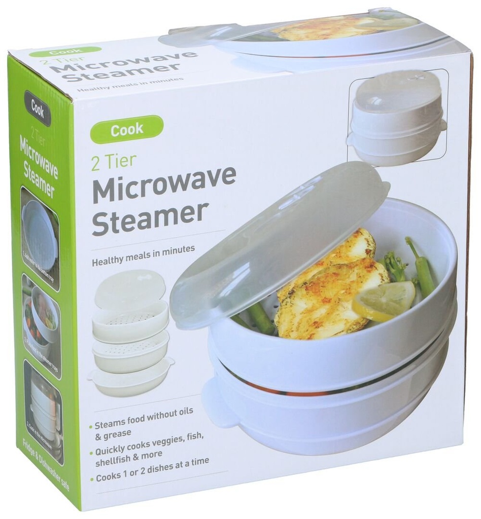 UNBRANDED 2 Tier Microwave Steamer