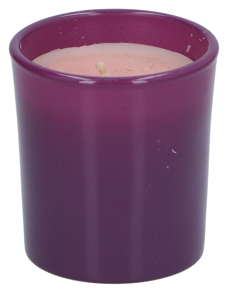UNBRANDED Lila Glas-Votivkerzenhalter