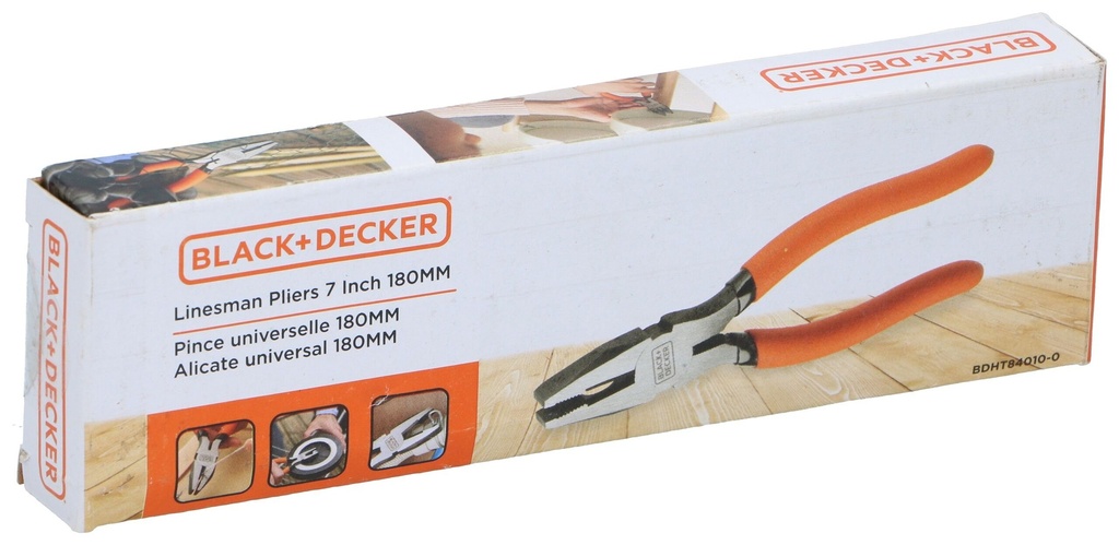 BLACK+DECKER Alicate Universal 180mm